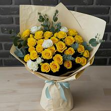 Букет цветов из:  Розы в Ликино-Дулево