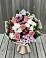 Букет цветов из: Альстромерии, Гвоздики, Розы и Хризантемы в Ликино-Дулево