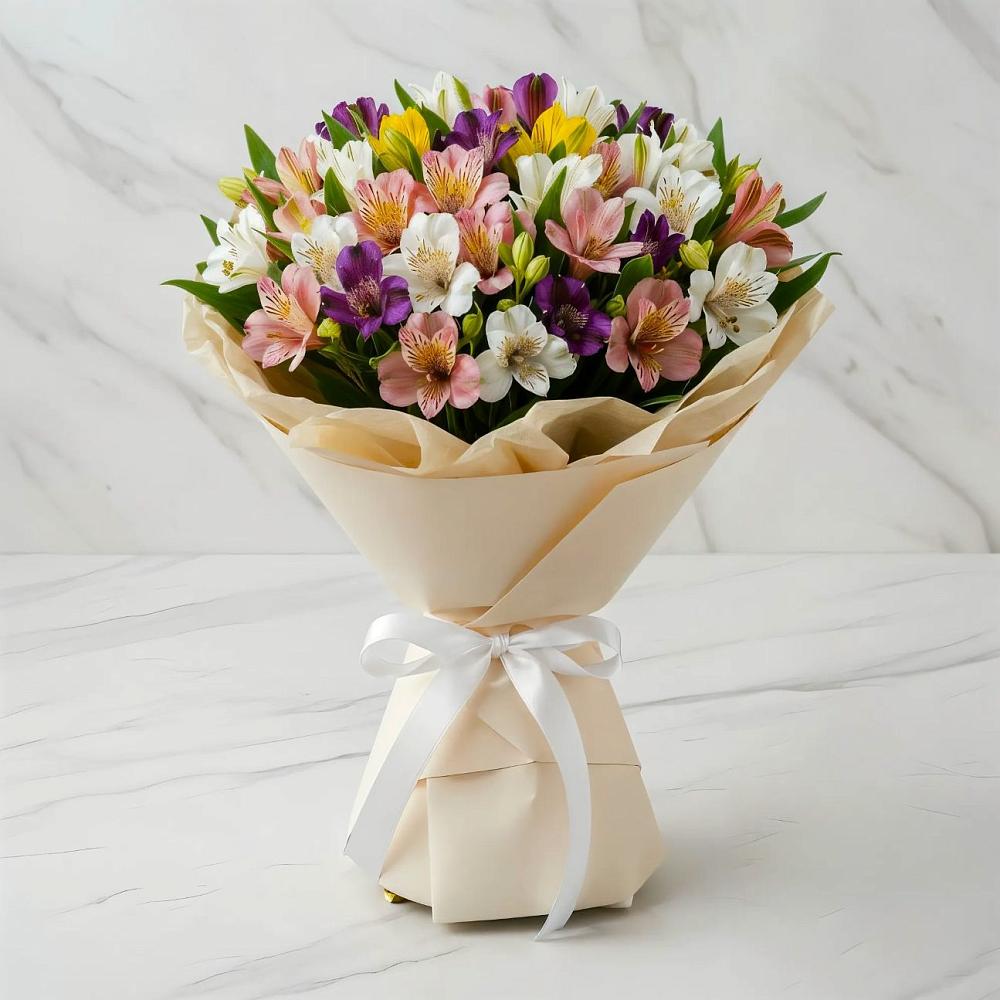 Букет цветов из: Альстромерии в Ликино-Дулево