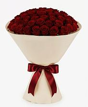 Букет 101 Бордовая роза Блэк Бакарра в Ликино-Дулево