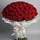 Букет 101 Красная роза Блэк Мэджик в Ликино-Дулево