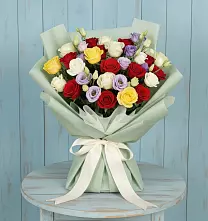 Букет цветов из:  Розы #REPLACE_PRED# Ликино-Дулево