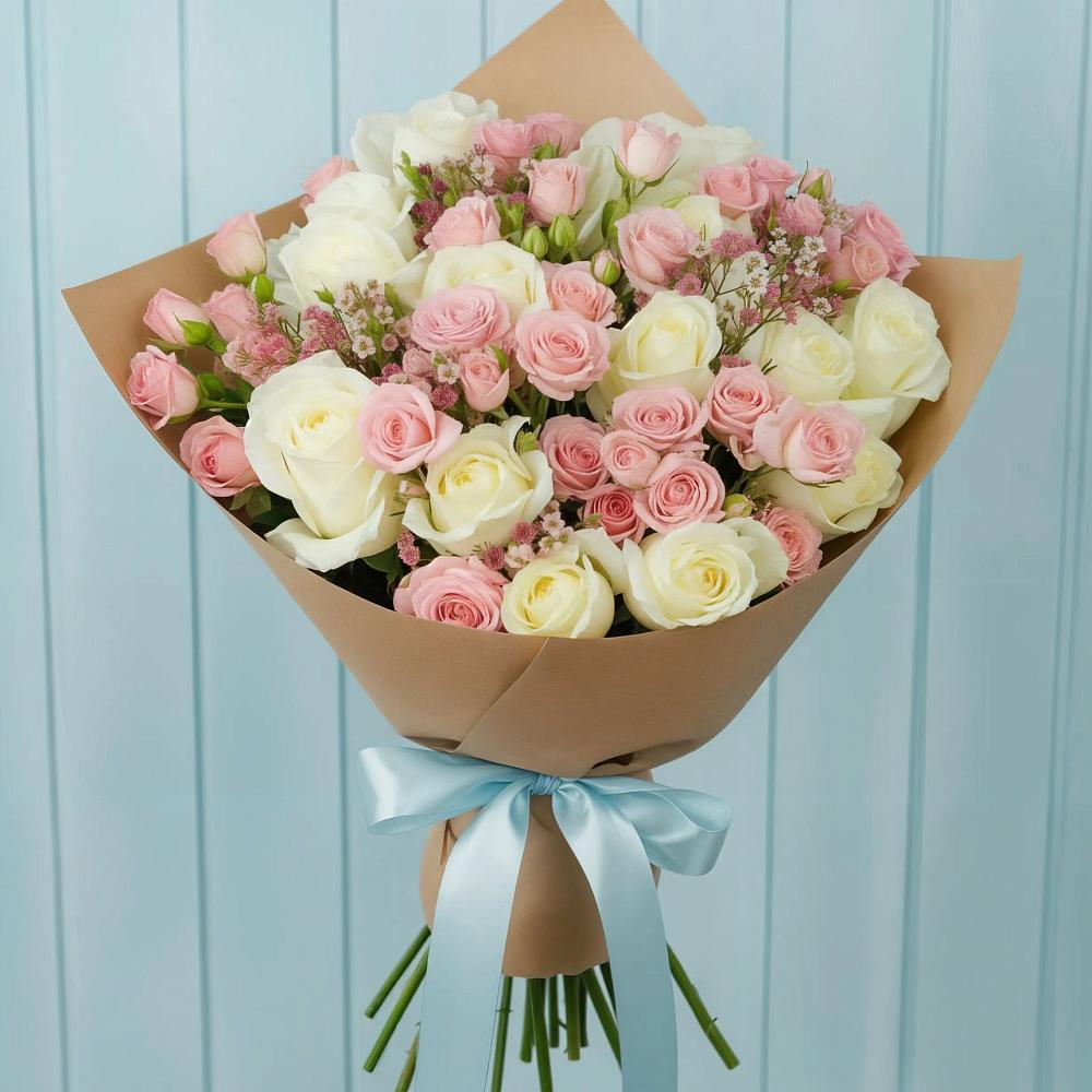 Букет цветов из: Розы в Ликино-Дулево