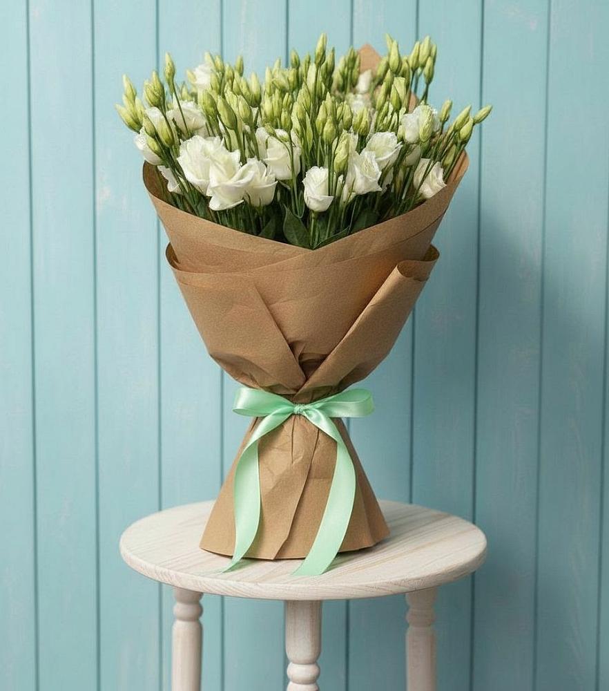 Букет цветов из: Лизиантусы в Ликино-Дулево