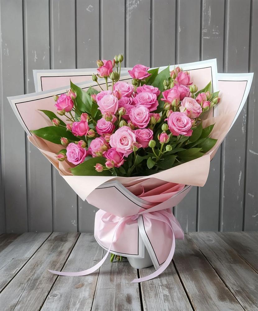 Букет Розовый кустик в Ликино-Дулево