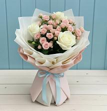 Букет цветов из:  Розы в Ликино-Дулево