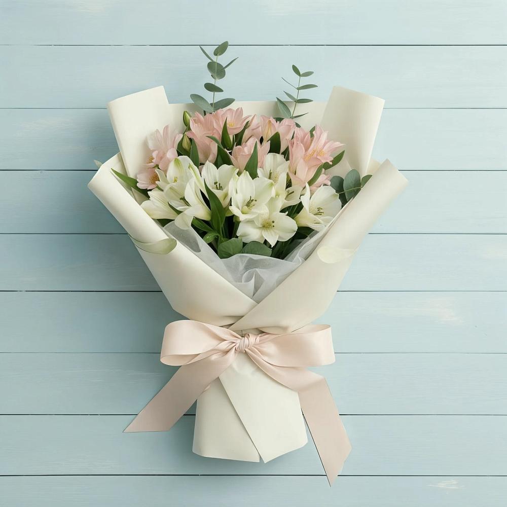 Букет цветов из: Альстромерии в Ликино-Дулево