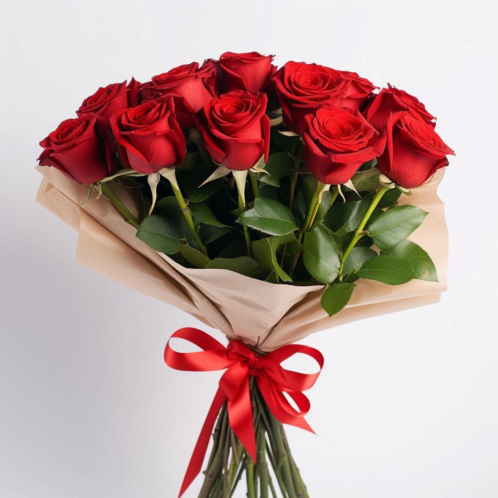 Букет 11 Красных роз Эдлесс Лав в Ликино-Дулево