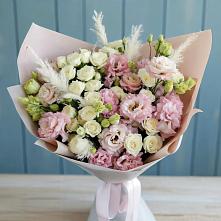 Букет цветов из:  Альстромерии и Розы в Ликино-Дулево